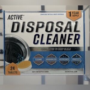 Box of 24 Tablets AcTive Garbage Disposal Cleaner Septic Safe NEW